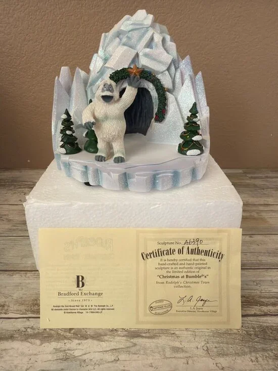 Hawthorne Village Rudolph's Town Abominable Snowman Christmas at Bumble's NEW - Picture 1 of 16